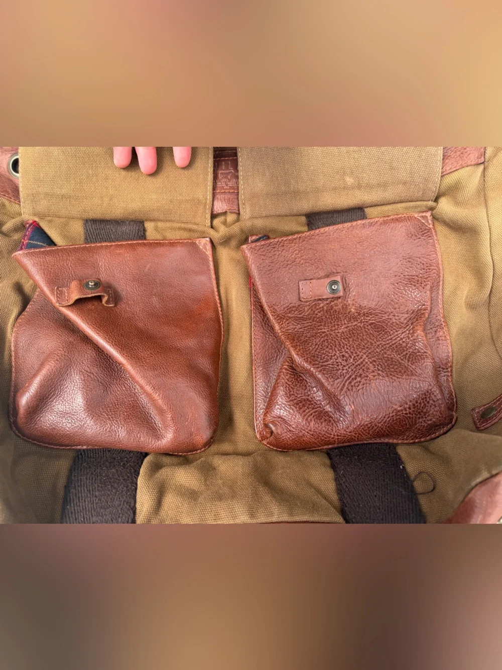 Will’s leather goods duffle Canvas and Leather Travel Tote Bag